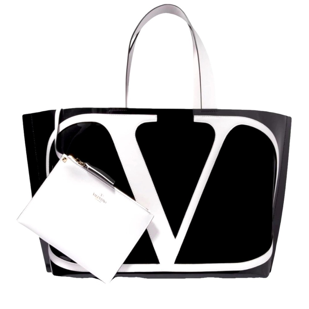Valentino Garavani Black and White Tote